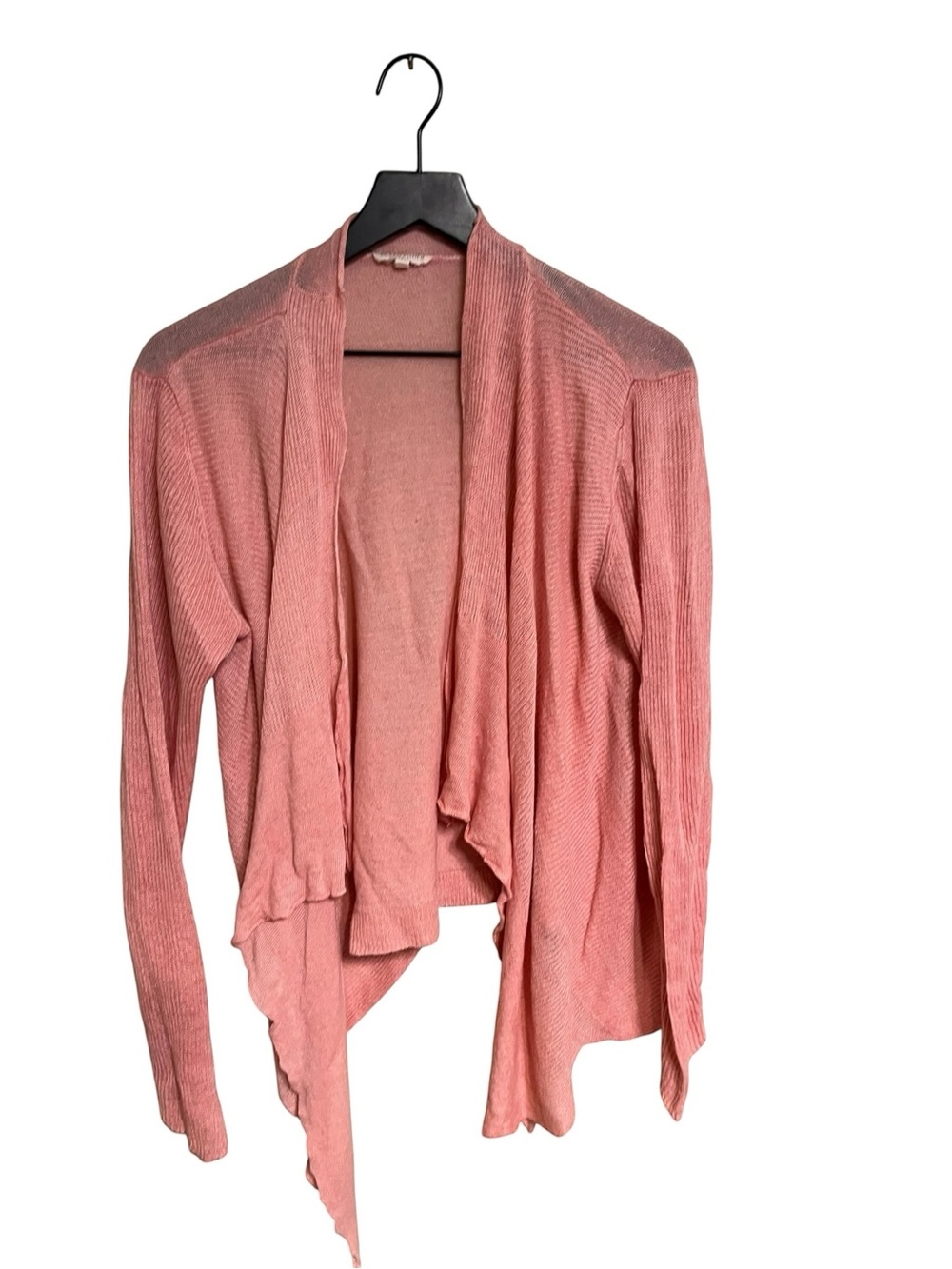 Eileen Fisher Open-Front Draped Cardigan Sweater - Pink size 1X